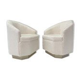 Pair of hexagonal armchairs - 1970