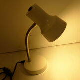 White lacquered metal lamp