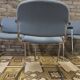 Set of 4 drabert armchairs with chrome legs, 1980