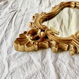 Antique wall mirror in gold leaf resin