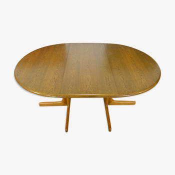 Table ovale design scandinave Lubke vintage 1960