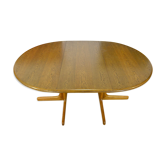 Table ovale design scandinave Lubke vintage 1960