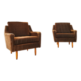 Two mid century armchairs vintage - set 2 chairs