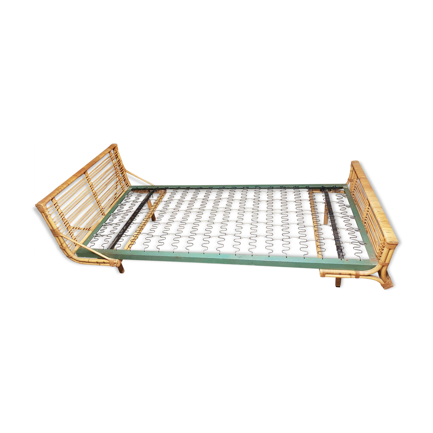Rattan bed 50s