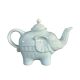 Théière éléphant bleue