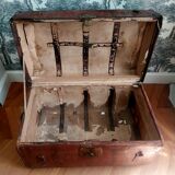 Leather trunk early twentieth