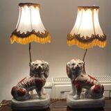 Paire de lampes Staffordshire
