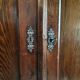 Antique French pine bonnetière – rustic country wardrobe – circa 1900–1920