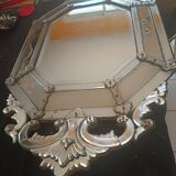 Large octagonal Venetian Murano mirror. Early 19th century