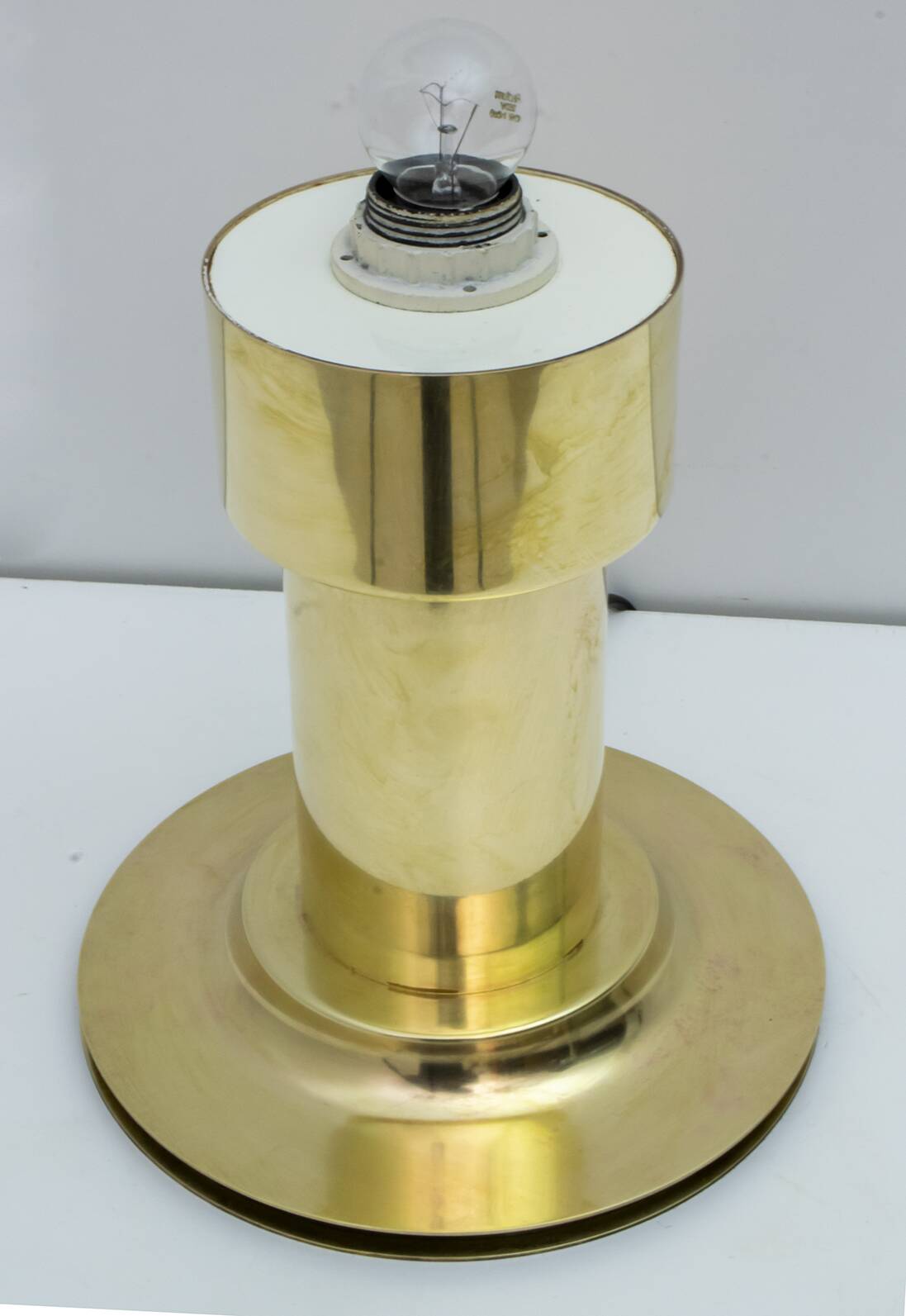 Mid-Century Modern Italian Brass Table Lamp, 1960s