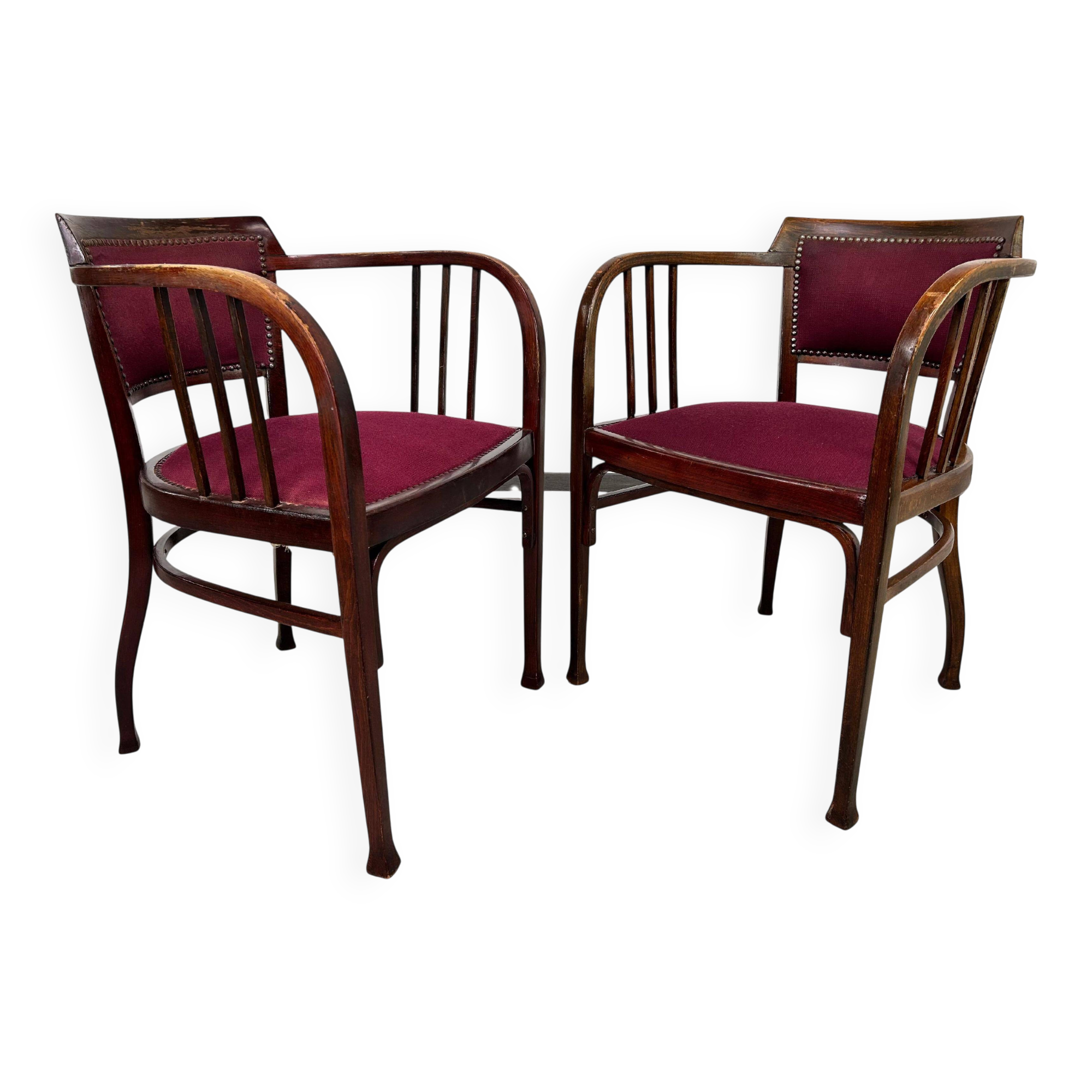 Secession Armchairs no.6513 by Otto Wagner