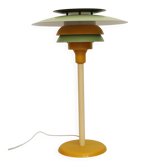 Lampe de bureau danoise verte et jaune par Lyskaer - Modèle 2252