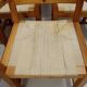 Set of eight pine dining danish chairs with Rope Seat 1980'
