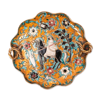 Italian dish depicting Alexander the Great