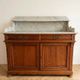 Antique wooden and marble washstand.