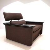 Fauteuil lounge Tecno avec structure en laque piano, 1970