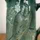 Art Nouveau barbotine pitcher "Swallow"
