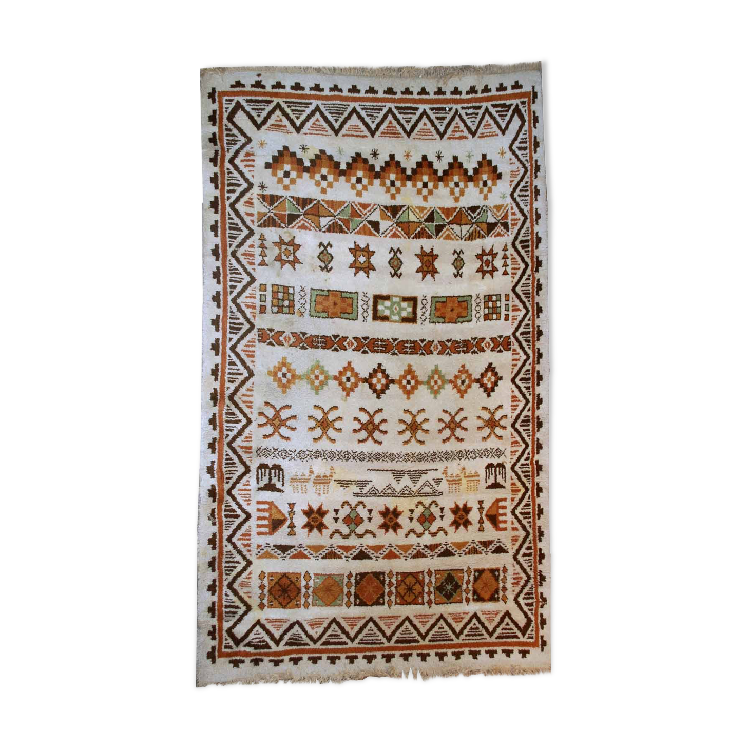 Vintage carpet belgian savonnerie 192cm x 265cm