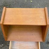 1970s Scandinavian oak bedside table