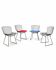 Set of 4 "Wire" Chairs — Harry Bertoia for Knoll (Black Rilsan)
