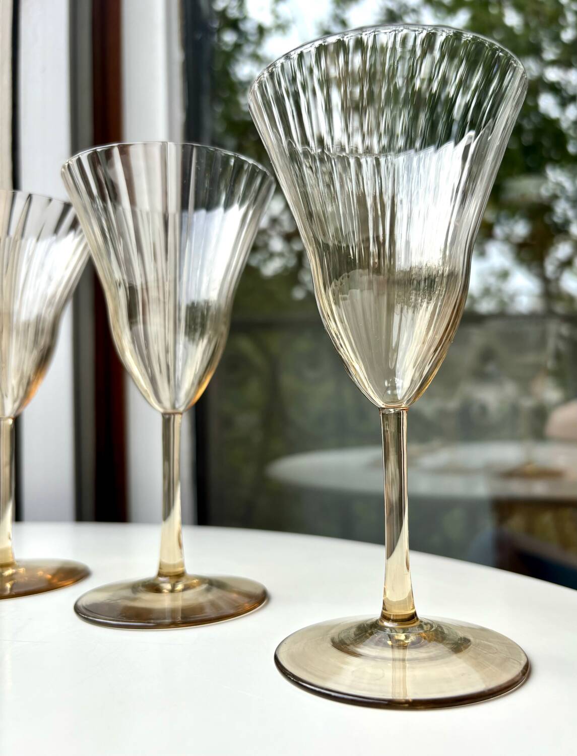 Verres style Gallée