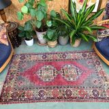 Vintage turkish oushak rug 192x112 cm