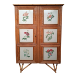 Armoire en rotin 1960