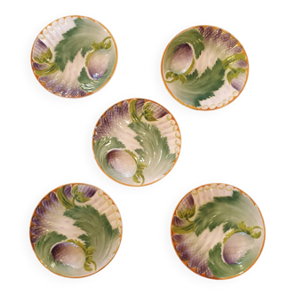 Asparagus and artichoke plates in a cream sauce.