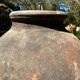 Ancient terracotta pottery jar from the 19th century.