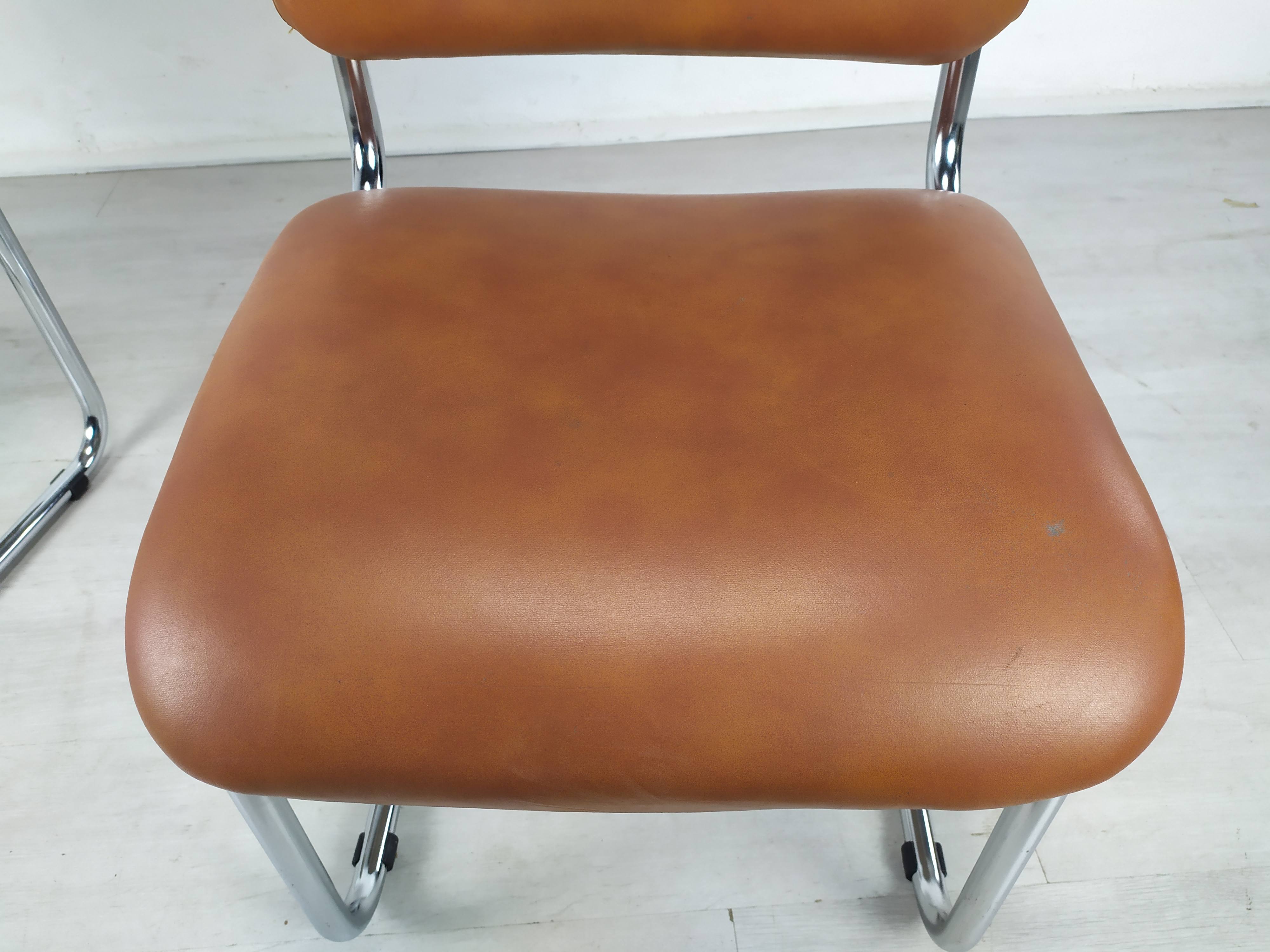 Imitation leather chairs