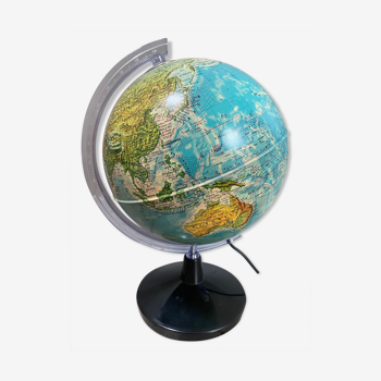 Globe terrestre lumineux vintage