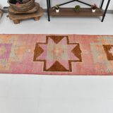 Pink Orange Turkish Runner Rug 87x316Cm SK 23422