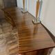 Mid Century Retro Vintage Walnut executive Desk by Morris of Glasgow curved