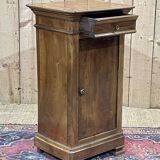 Table de nuit en bois fruitier fin XIXème