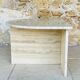 Table d'appoint en travertin,  circa 1980