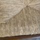 Pair of 20th century wooden stools with straw seats