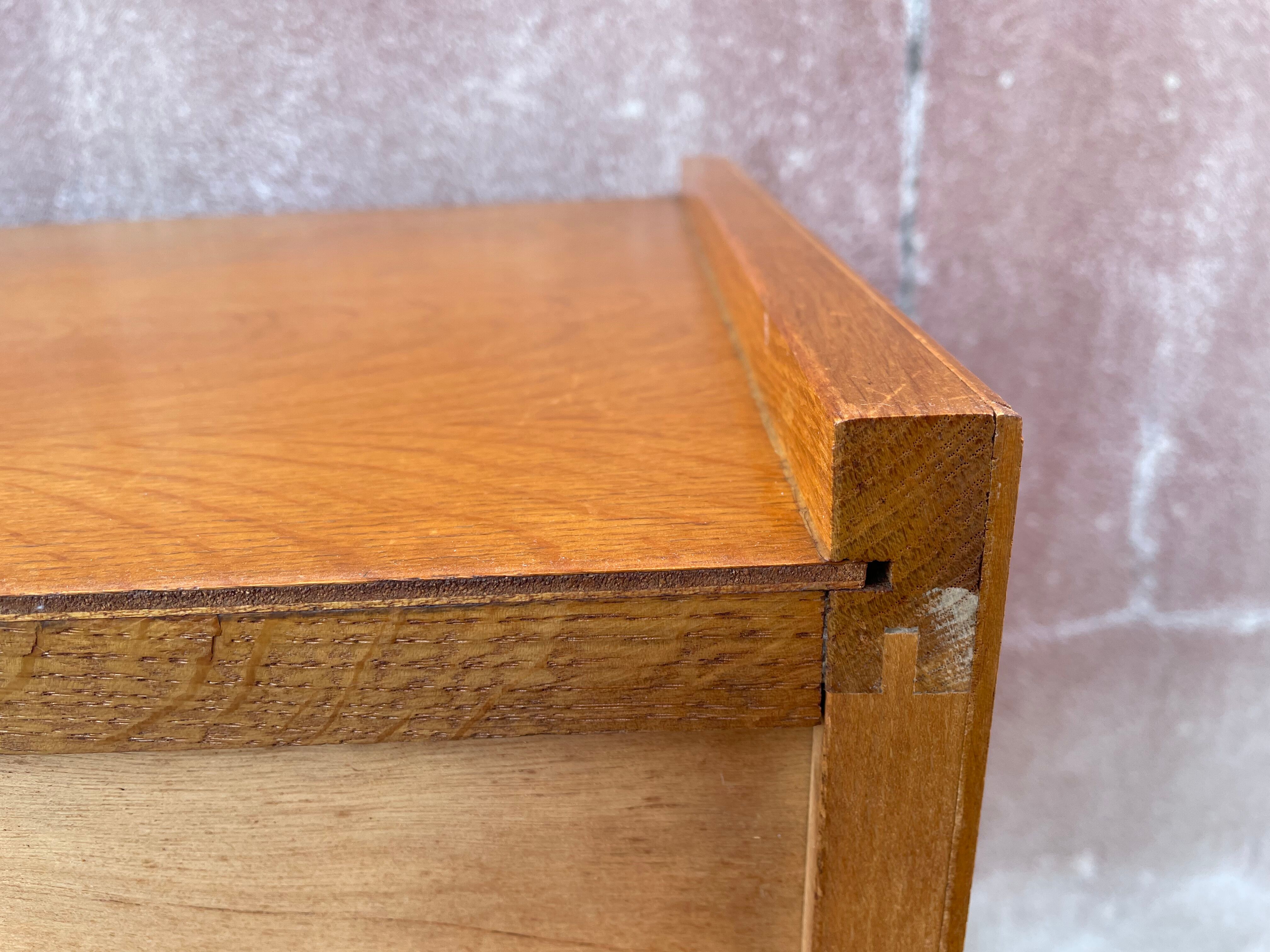 Commode bois et rotin