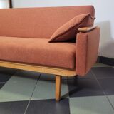 Mier Topolčany Design reclining sofa Czechoslovakia 1960s.