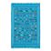 Tapis berbère bleu turquoise motifs multicolores