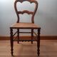 Chaise bois et cannage