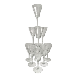Lot de 10 verres à vin