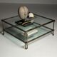 Table basse en verre vintage