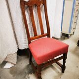 Set of 6 solid oak chairs