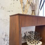 Jardinière années 50 palissandre constructiviste