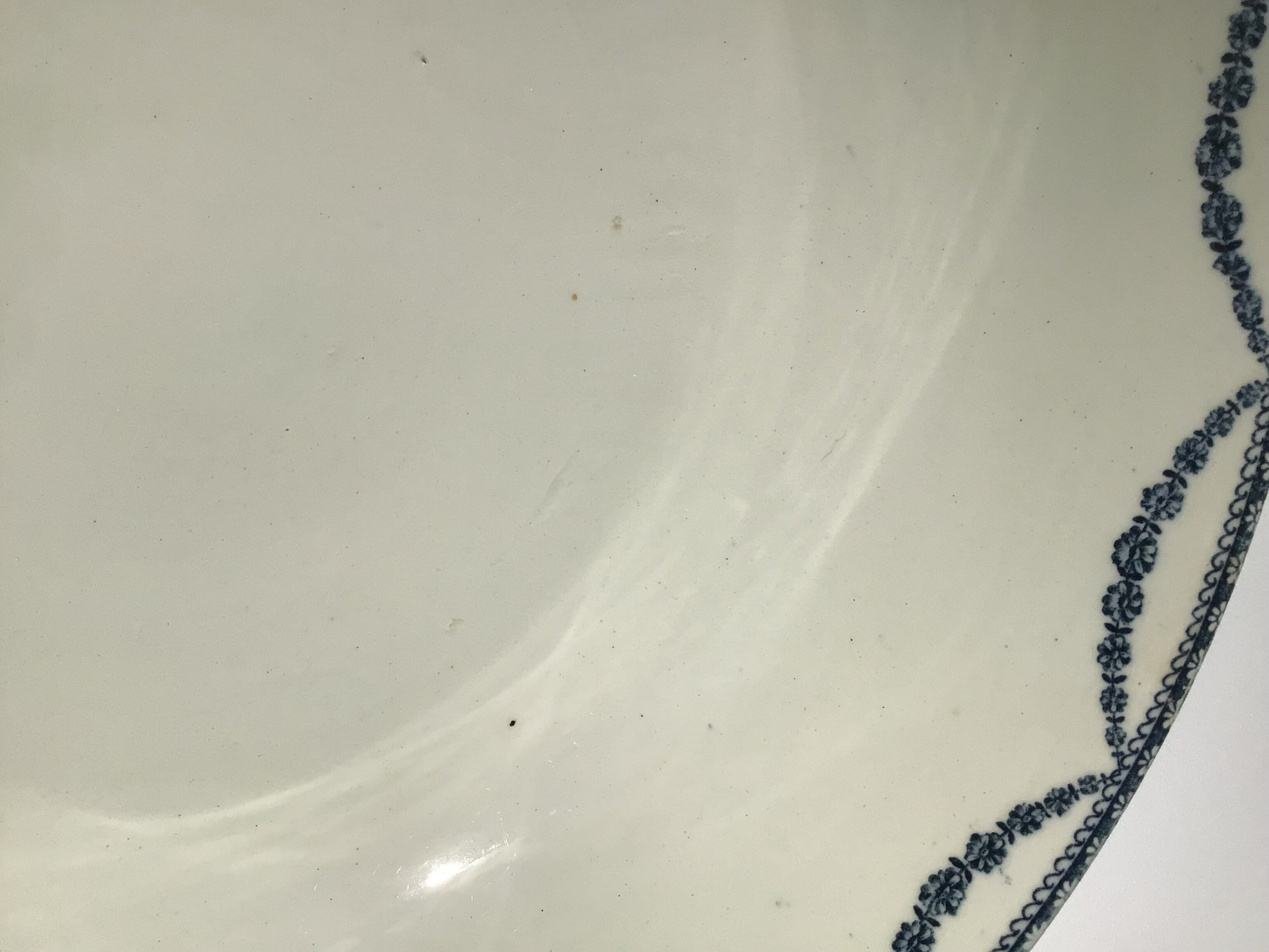Salad bowl Terre de Fer Salins Vincennes diameter 27cm marine
