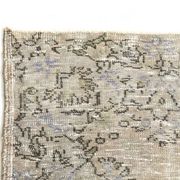 5x9 Rug For Living Room Gray Blue Handmade Wool Antique Turkish Rug, 156x264Cm