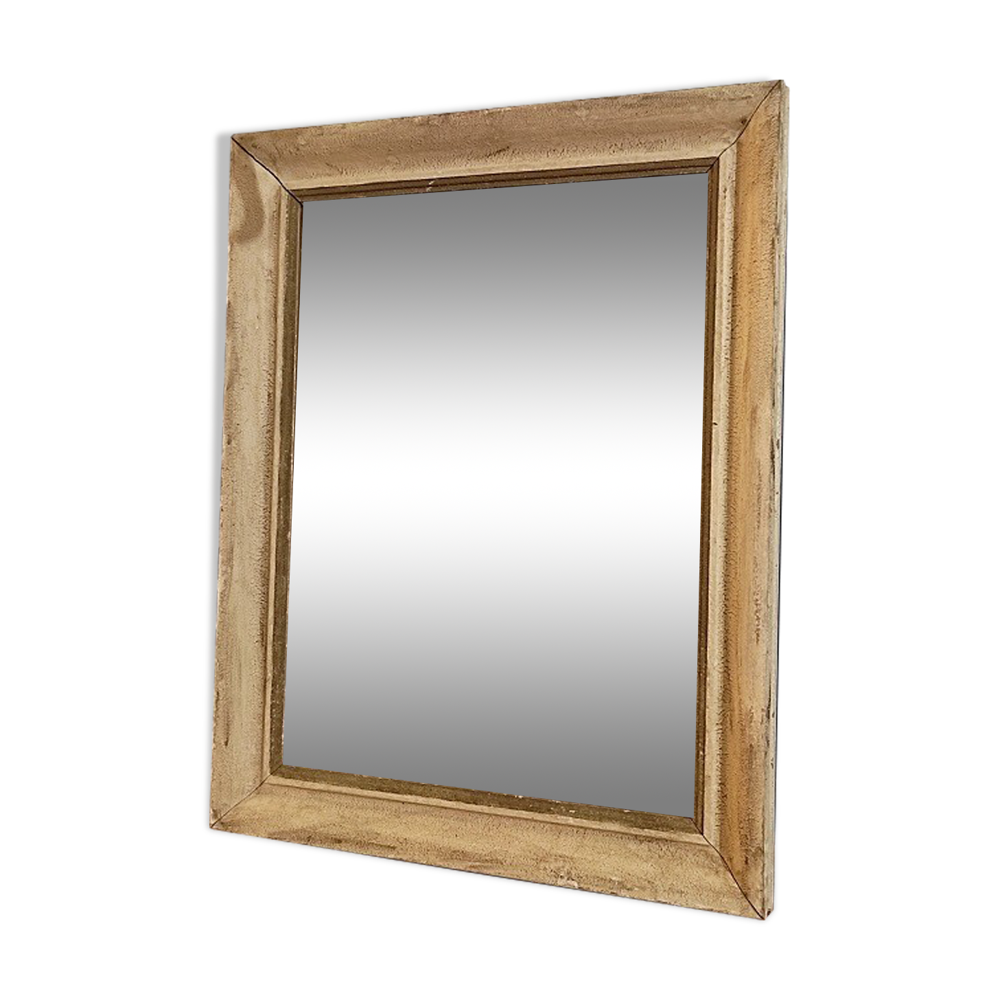Mirror patinated wood frame gilded