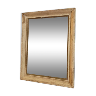 Mirror patinated wood frame gilded