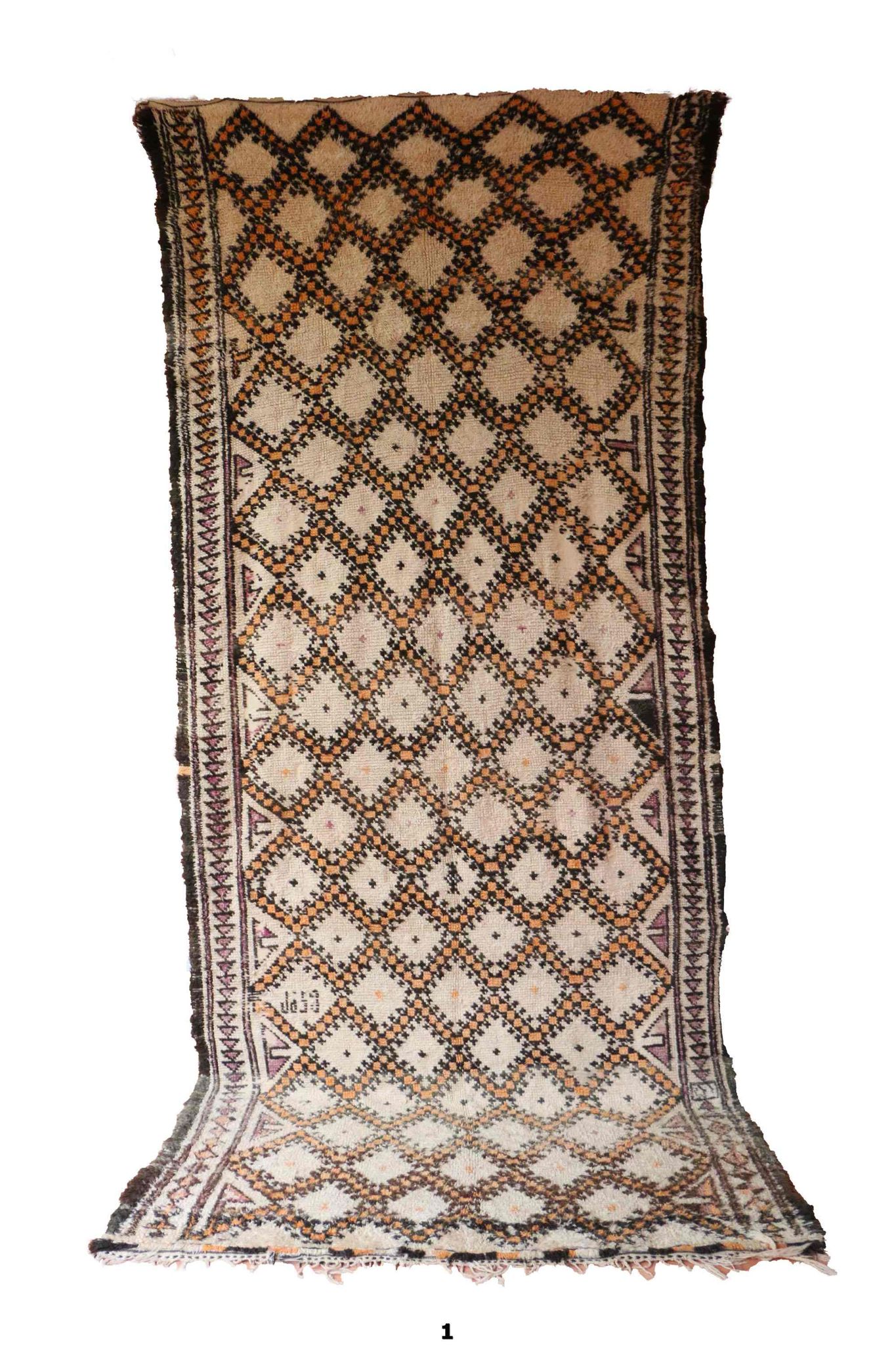 Tapis beni ouarain ancien marocain