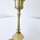 Pair Of Antique Candlesticks In Brass And Alabaster